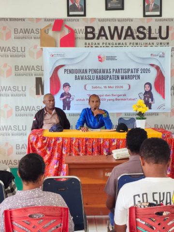 foto pada kegiatan Pendidikan Pengawas Partisipatif