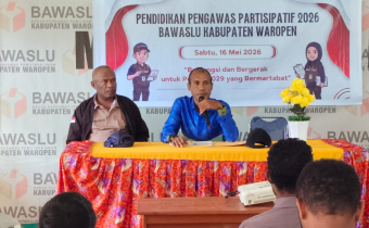 foto pada kegiatan Pendidikan Pengawas Partisipatif
